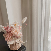 Preserved flower basket