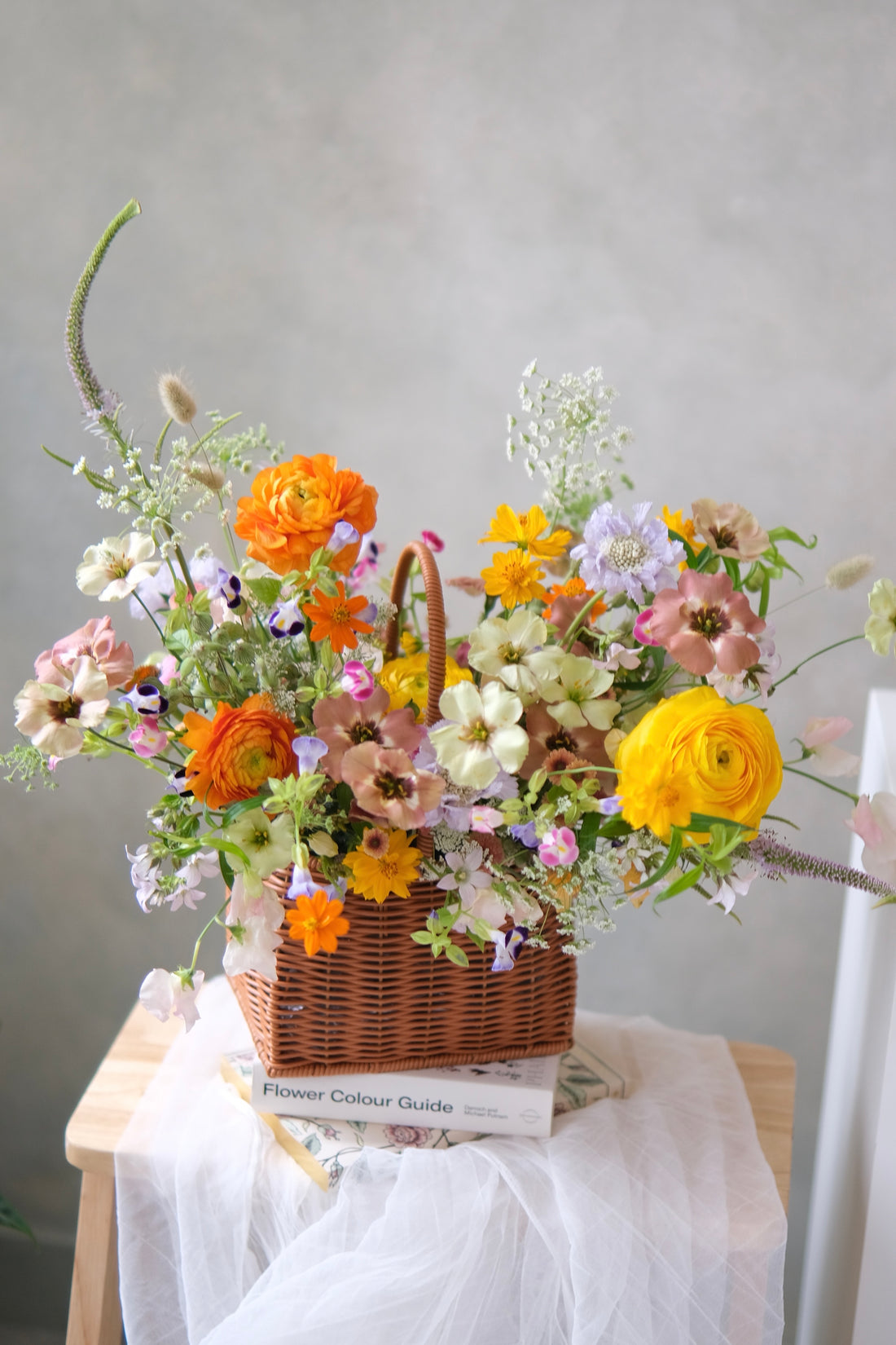 Fresh flower basket