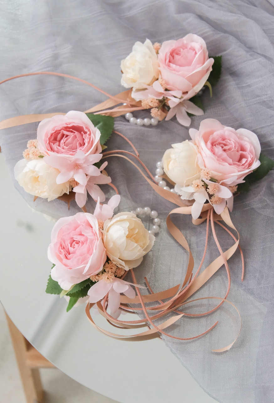 Boutonnieres & Wrist Corsages (Silk flower)