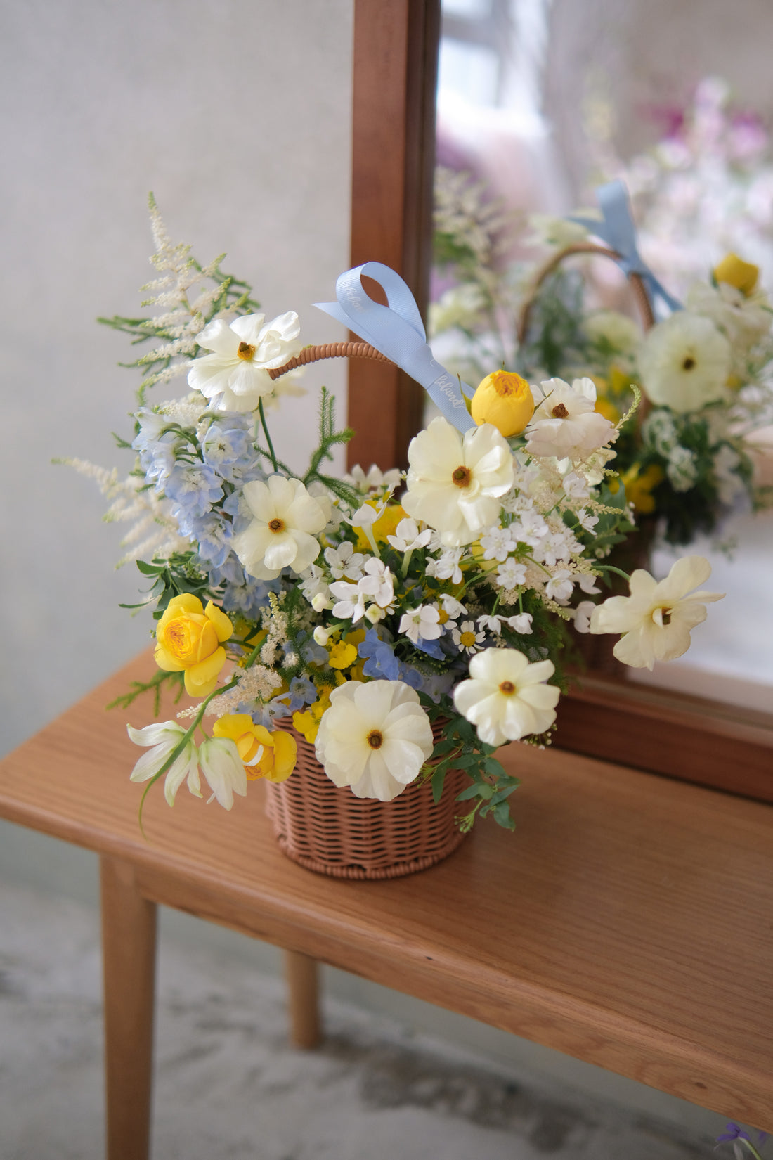 Fresh flower basket