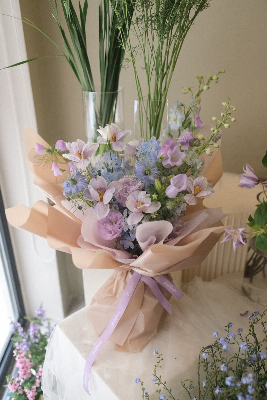 JULY｜Hand-tied bouquet class 花束班