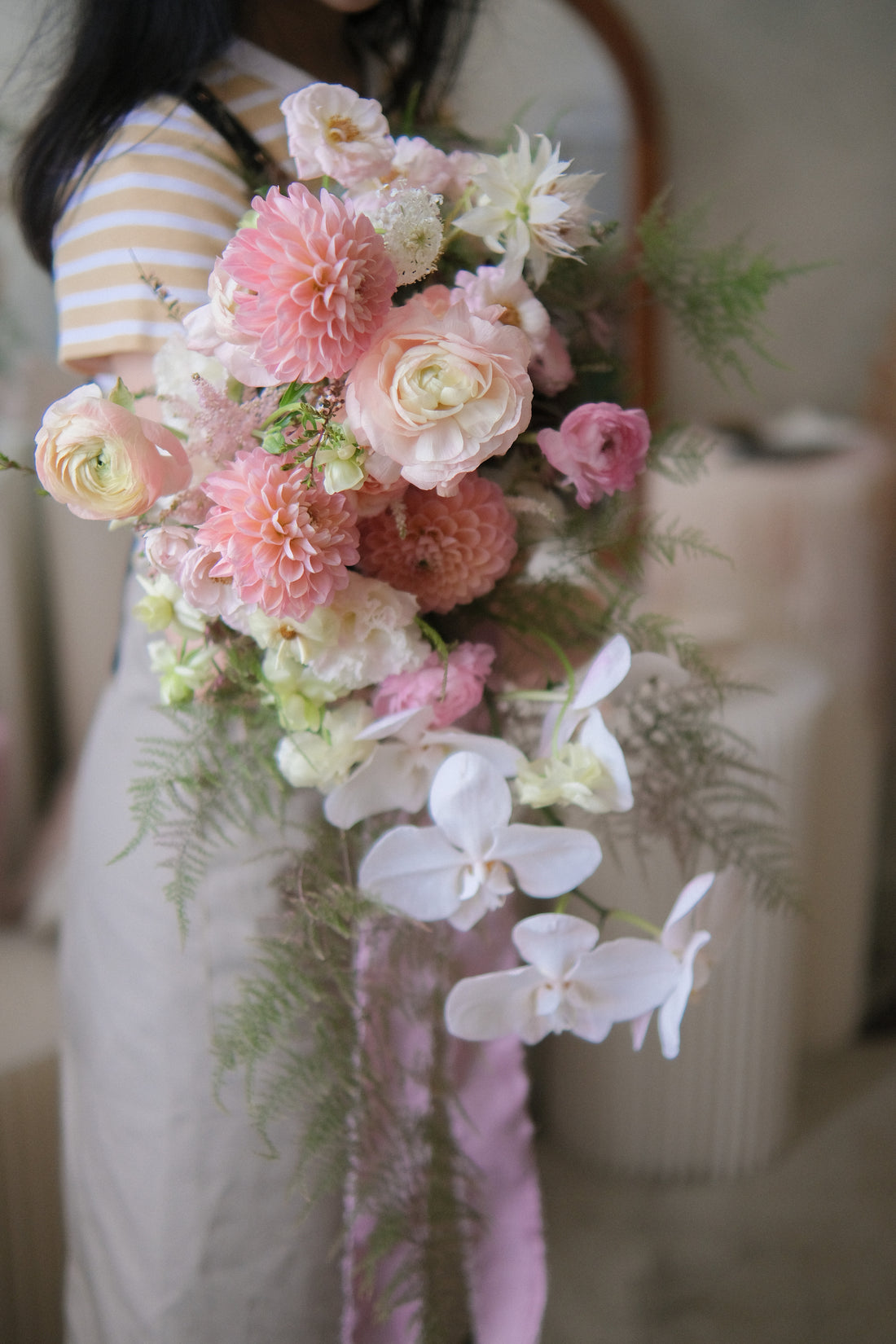 Sept|  Cascade Bridal Bouquet 輕瀑布型手捧花