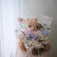 Teddy flower basket 熊抱花籃