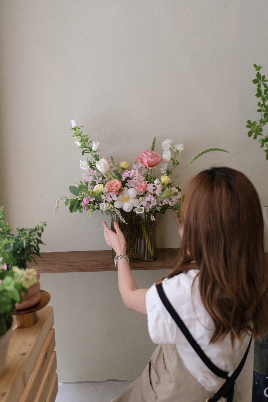 JUNE  | Vase arrangement class 家居瓶花 (扁長花瓶)
