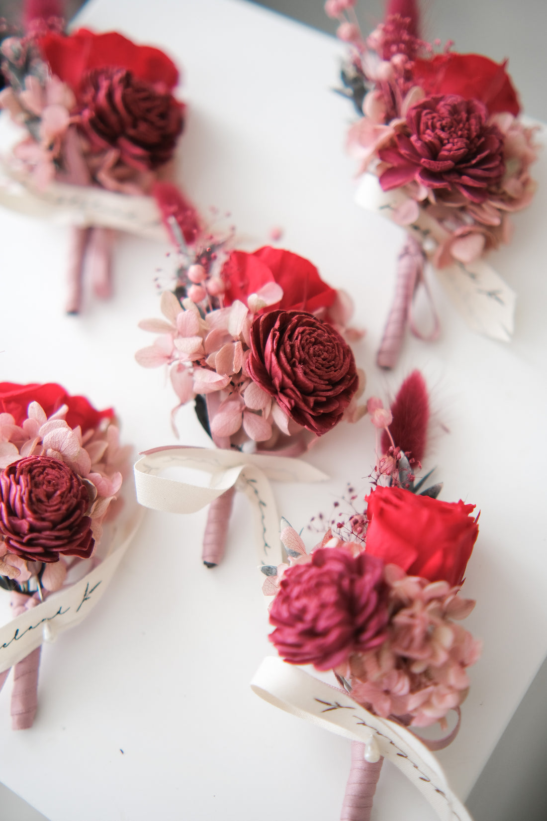 Boutonnieres & Wrist Corsages (Preserved flower)