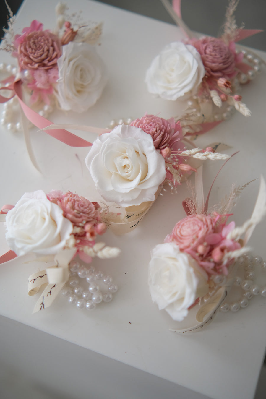 Boutonnieres & Wrist Corsages (Preserved flower)