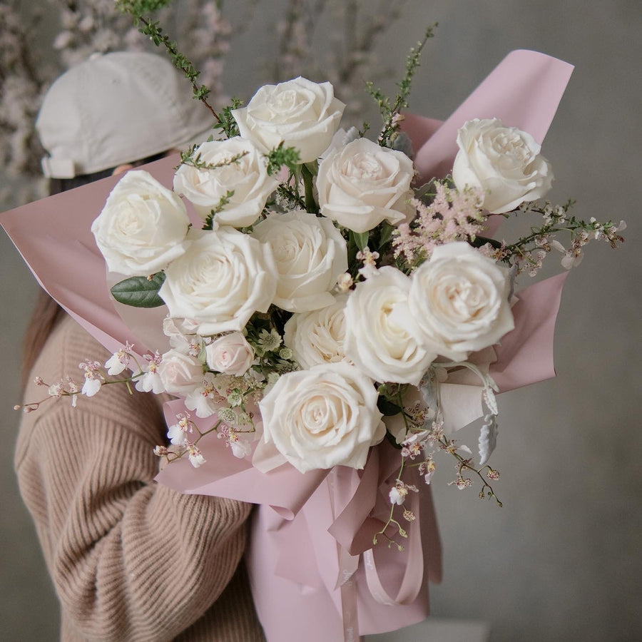 White Rose Bouquet