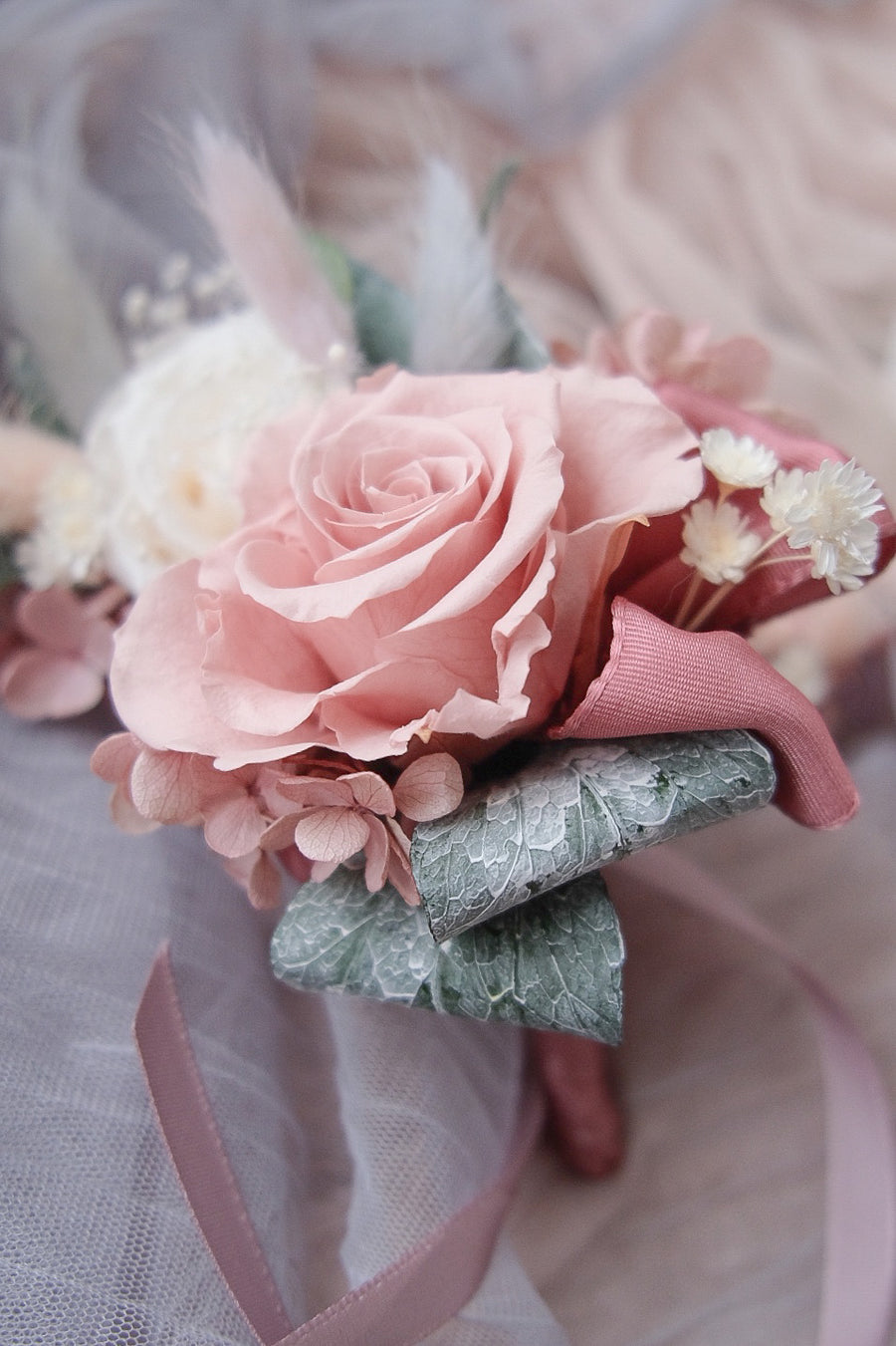 Boutonnieres & Wrist Corsages (Preserved flower)