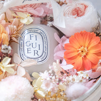 Preserved Flower Box wth Diptyque candle