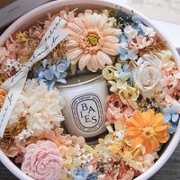 Preserved Flower Box wth Diptyque candle