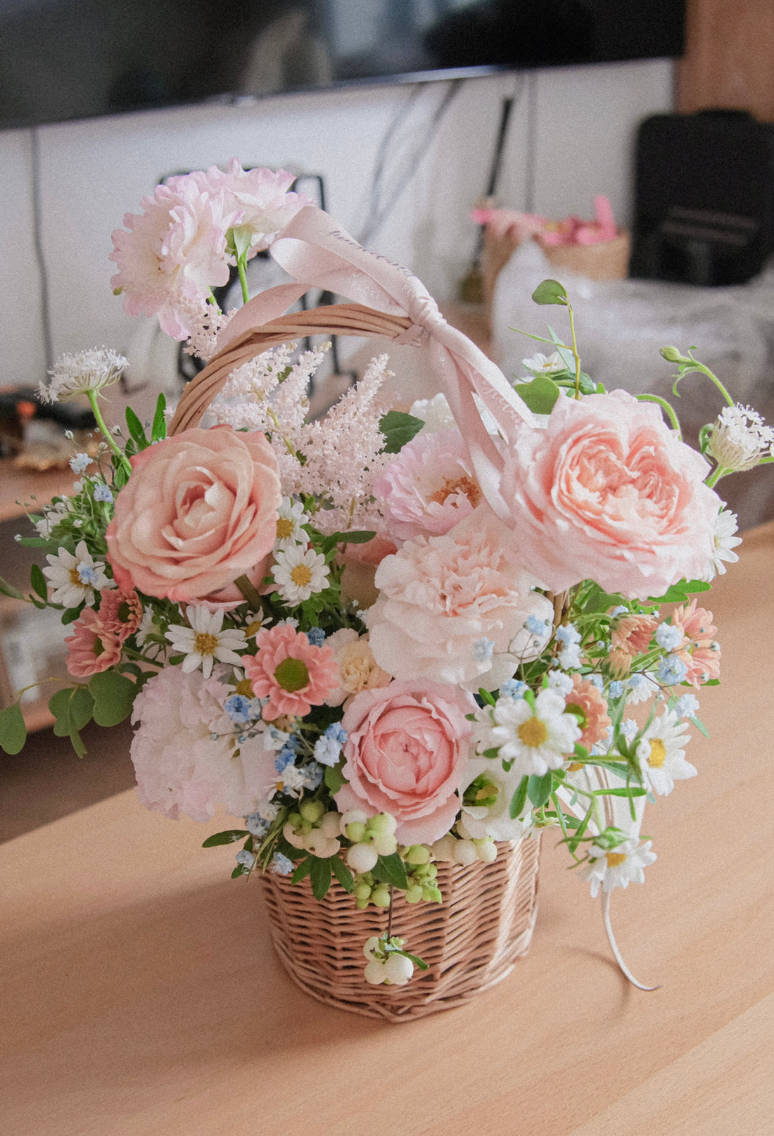 Fresh flower basket