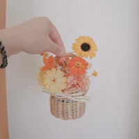 Preserved flower basket