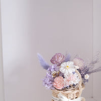 Preserved flower basket